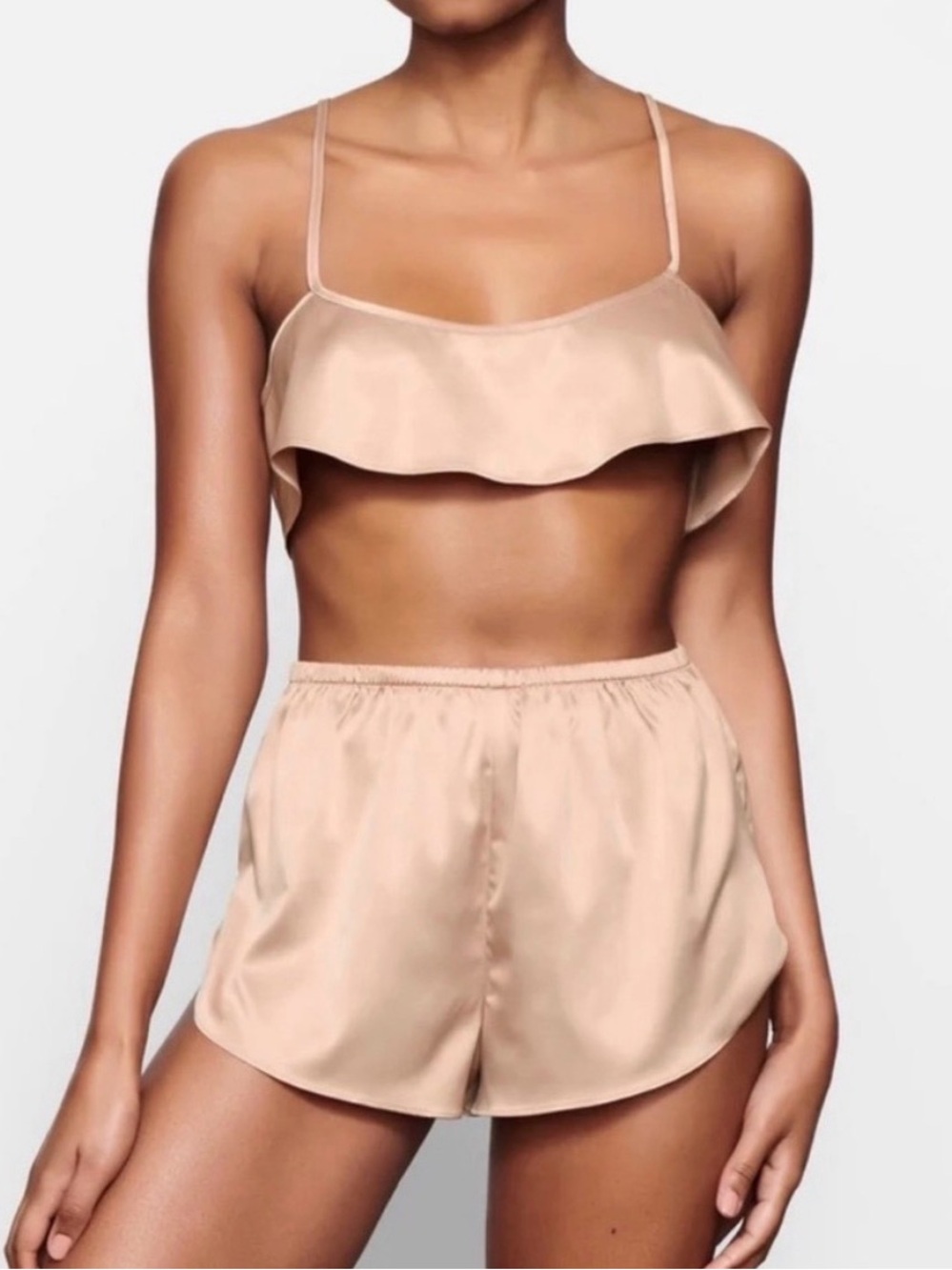 SKIMS New without tags small Women's Satin Ruffle Cami